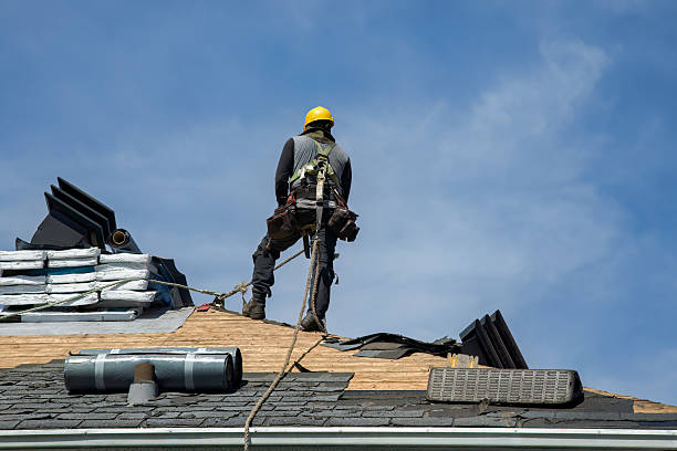 Professional Gutter Installation technician working in Sulphur Springs, TX